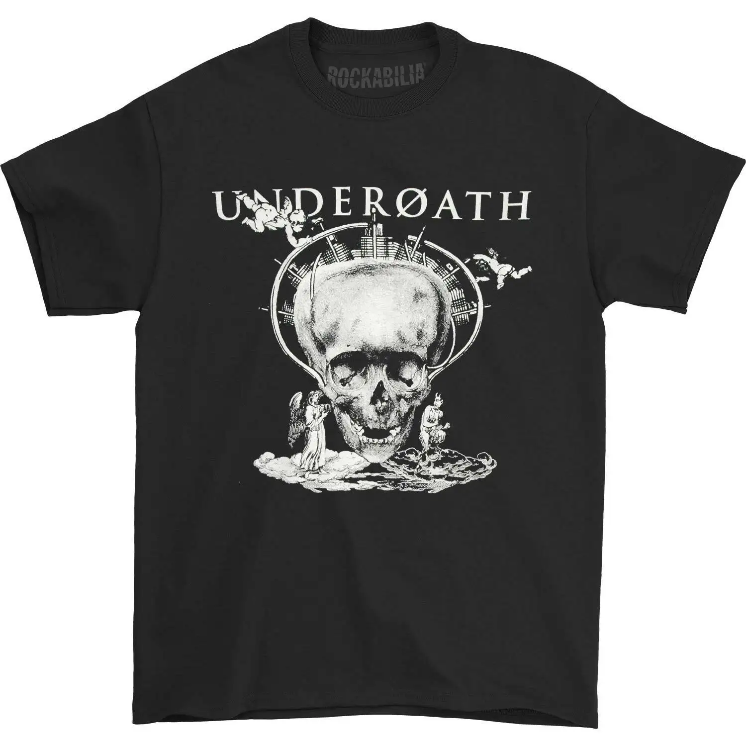 

Boys' Underoath Heaven And Hell Skull T-shirt Youth Medium Black