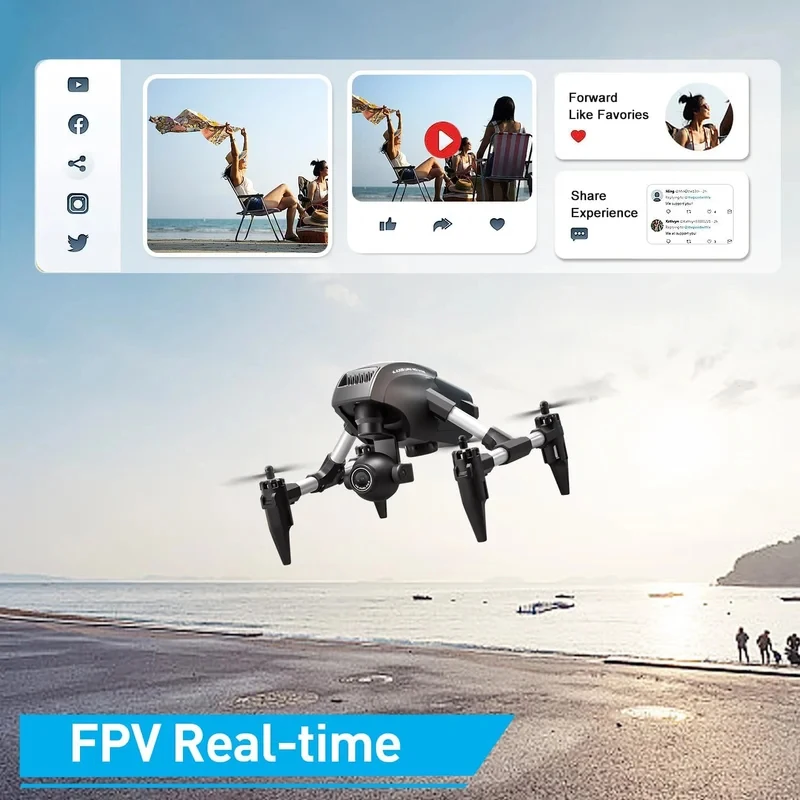 Best seller WIFI FPV Drone Wide Angle HD 4K/1080P Camera Height Hold Quadcopter RC Helicopter Drones Toy Gift for Kids Adults
