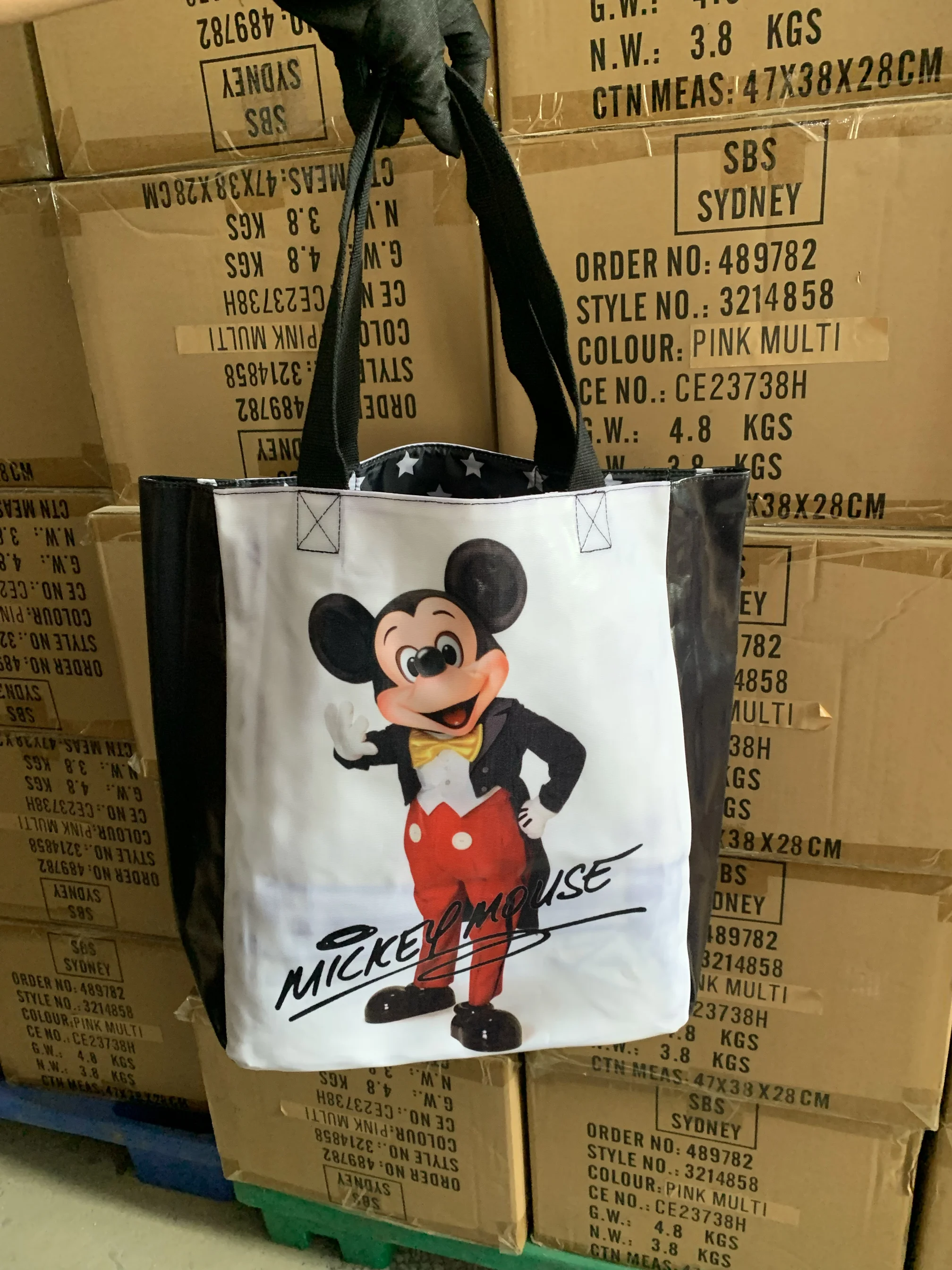 Disney Purses and Handbags for Women Large Capacity Cute Mickey Mouse Shoulder Bags Minnie Kawaii Shopping Bags Fashionable Case