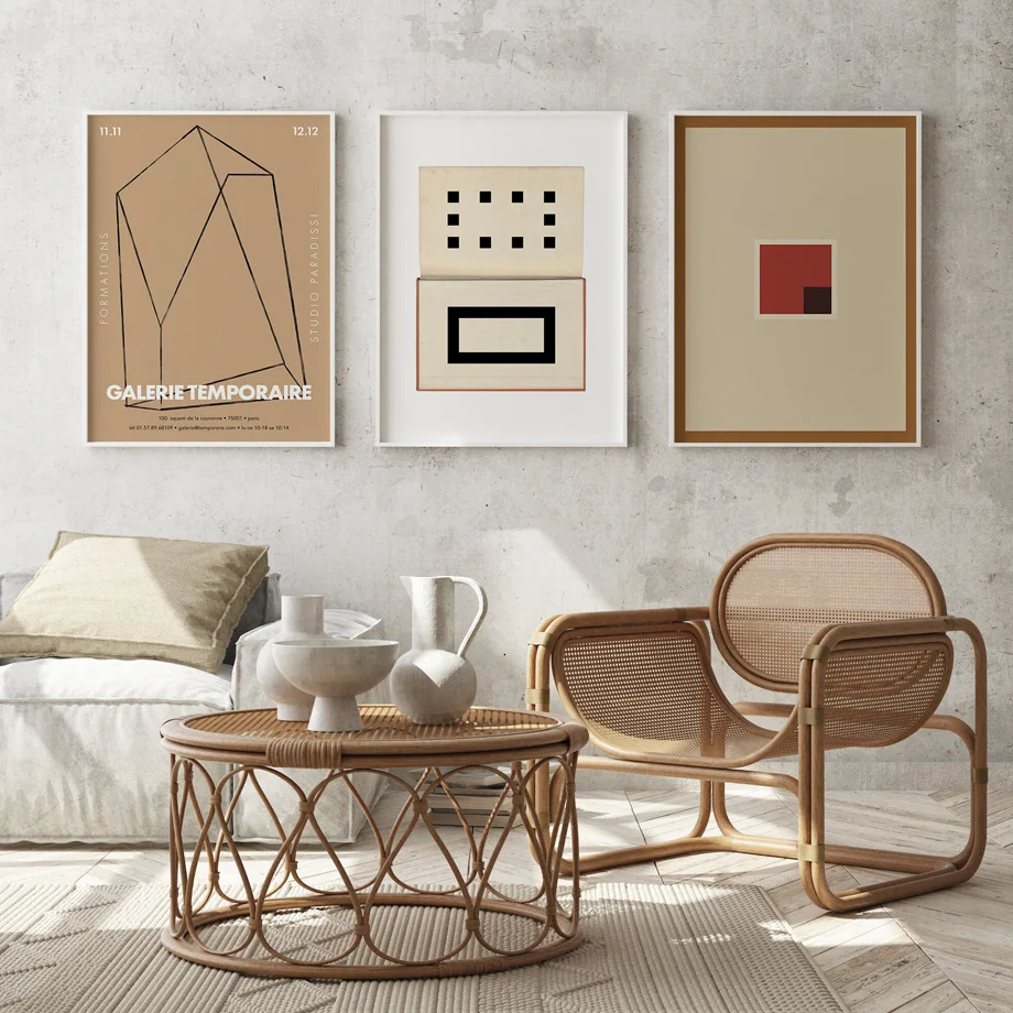 

Minimalist Style Geometric Abstract Line Figures Nordic Posters And Prints Wall Art Canvas Painting Living Room Home Decoration