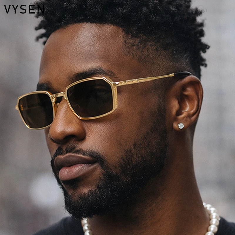 

Steampunk Small Frame Rectangular Sunglasses Men 2026 Luxury Brand Vintage Square Polygon Sun Glasses Male Driving Eyewear Shade