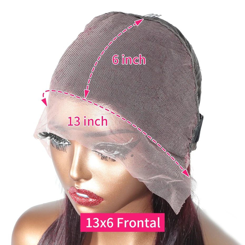 24 بوصة 13x4 13x6 الدانتيل الجبهة الباروكات شعر الإنسان العميق 99J الفيتنامية حريري العظام مستقيم بوب شعر مستعار الدانتيل إغلاق شعر الإنسان شعر مستعار أمامي