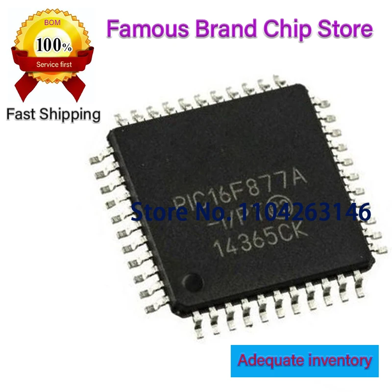 PIC16F877A-I/PT PIC16F877A PIC16F877 16F877A 44-TQFP QFP44 1~10pcs/lot