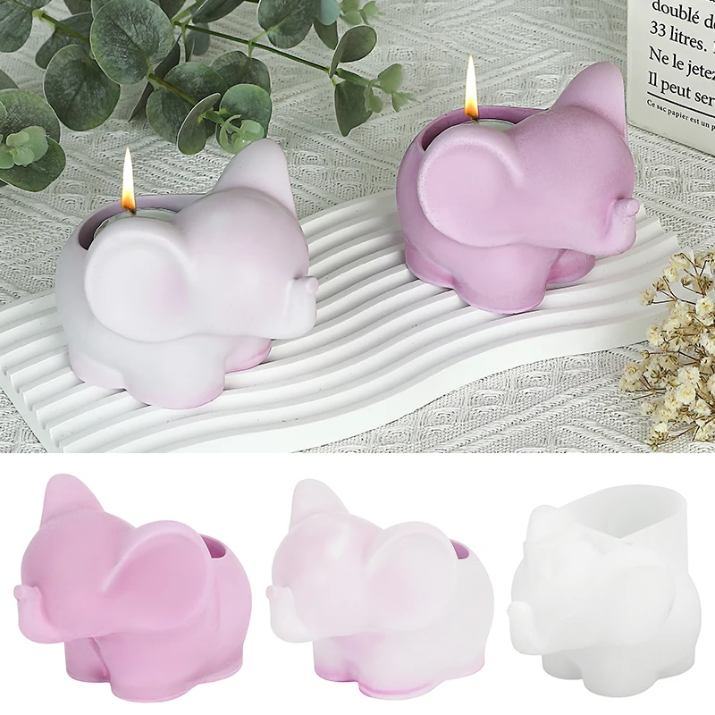 

DIY милый слон в форме бетонного цементного цветочного горшка силиконовая форма ароматерапевтическая гипсовая форма