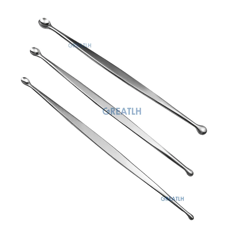 Double End Oval and Round Volkman Bone Curette Stainless Steel Orthopedic Surgical Instrument pet