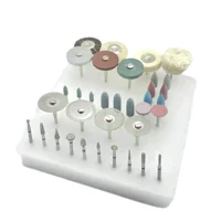 35 unids/set Kit Dental HP para moler o pulir cerámica/porcelana aplicado al laboratorio DIY pasatiempos cepillo de fresas de diamante herramienta de dentista