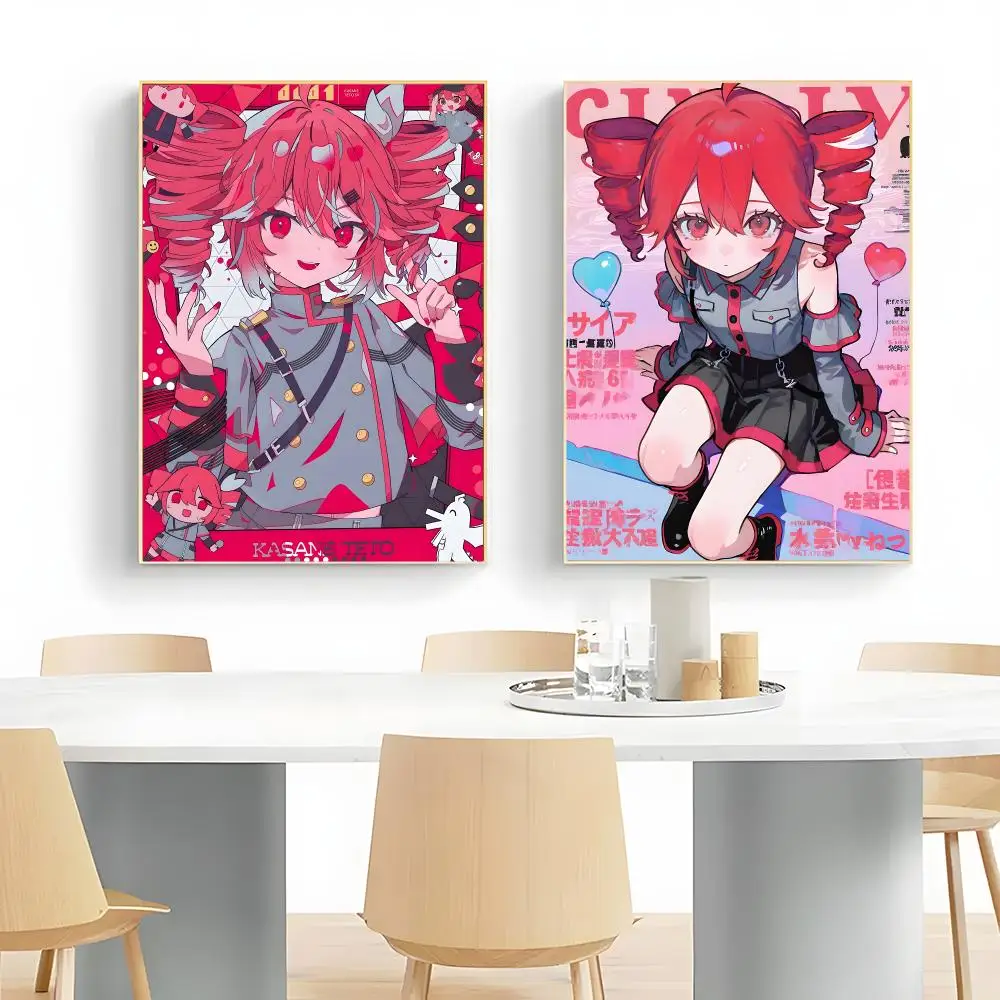 Teto vocaloid virtual singer K-Kasane Teto Poster Wall Art Print Decorative Mural Home Decor Gift Unframed