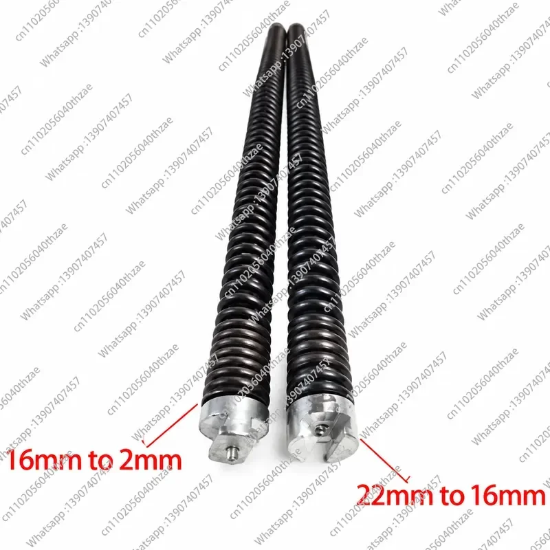 Pipe Dredge Change Dia 16mm To 22mm Connector Sewer Electric Dredging Device Spring Dia 16mm To 22mm Join Pipe Cleaning Tool