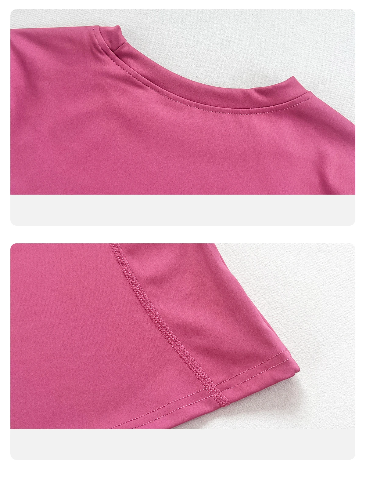 Schlankes Damen-Sportoberteil mit Langen Ärmeln, Rundhalsausschnitt, Weich und Atmungsaktiv für Fitness, Laufen, Yoga und Workout – Detail 4
