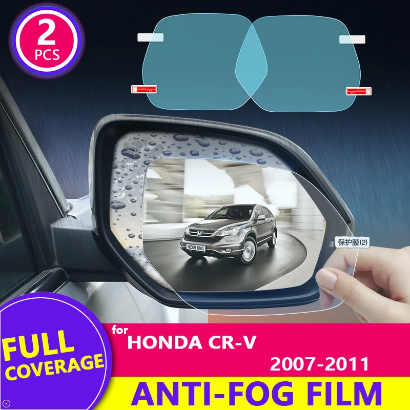 for Honda CR-V 2007 2008 2009 2010 2011 CRV Full Cover Rearview Mirror Film Anti-Fog Auto Mirror Sticker Car Accessories