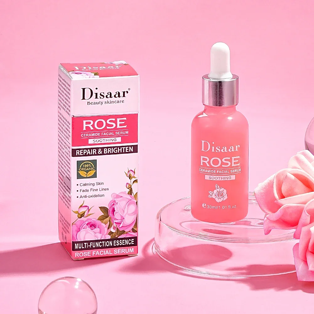 Disaar Rose Ceramide Soothing Facial Serum Use to Anti-oxidation Fine Lines Calming Female Beauty Products