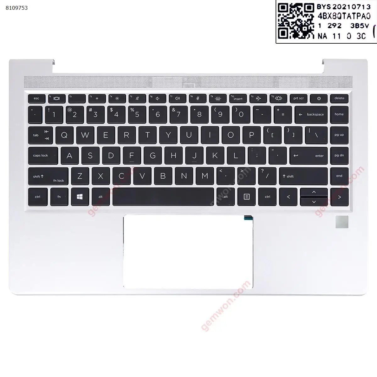 Laptop Top Case for HP ProBook 440 G8 445 G8 Palmres with US keyboard Case Upper Cover Silver