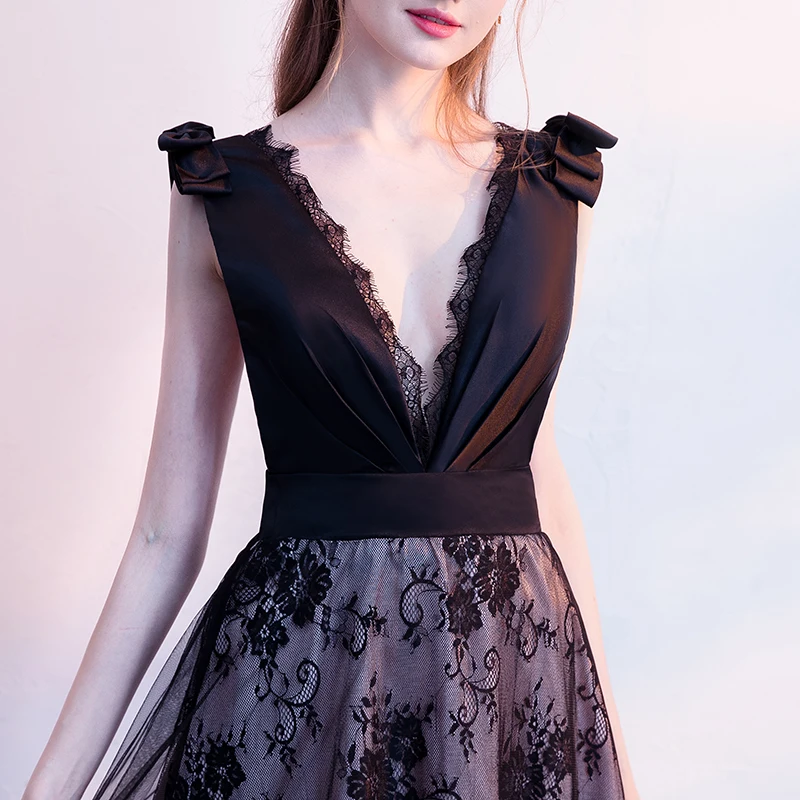 

Ele Bla Evening Gown Women's Faionable Adult aduation Art Exam High End Small Stature Ball Dr Korean Sle