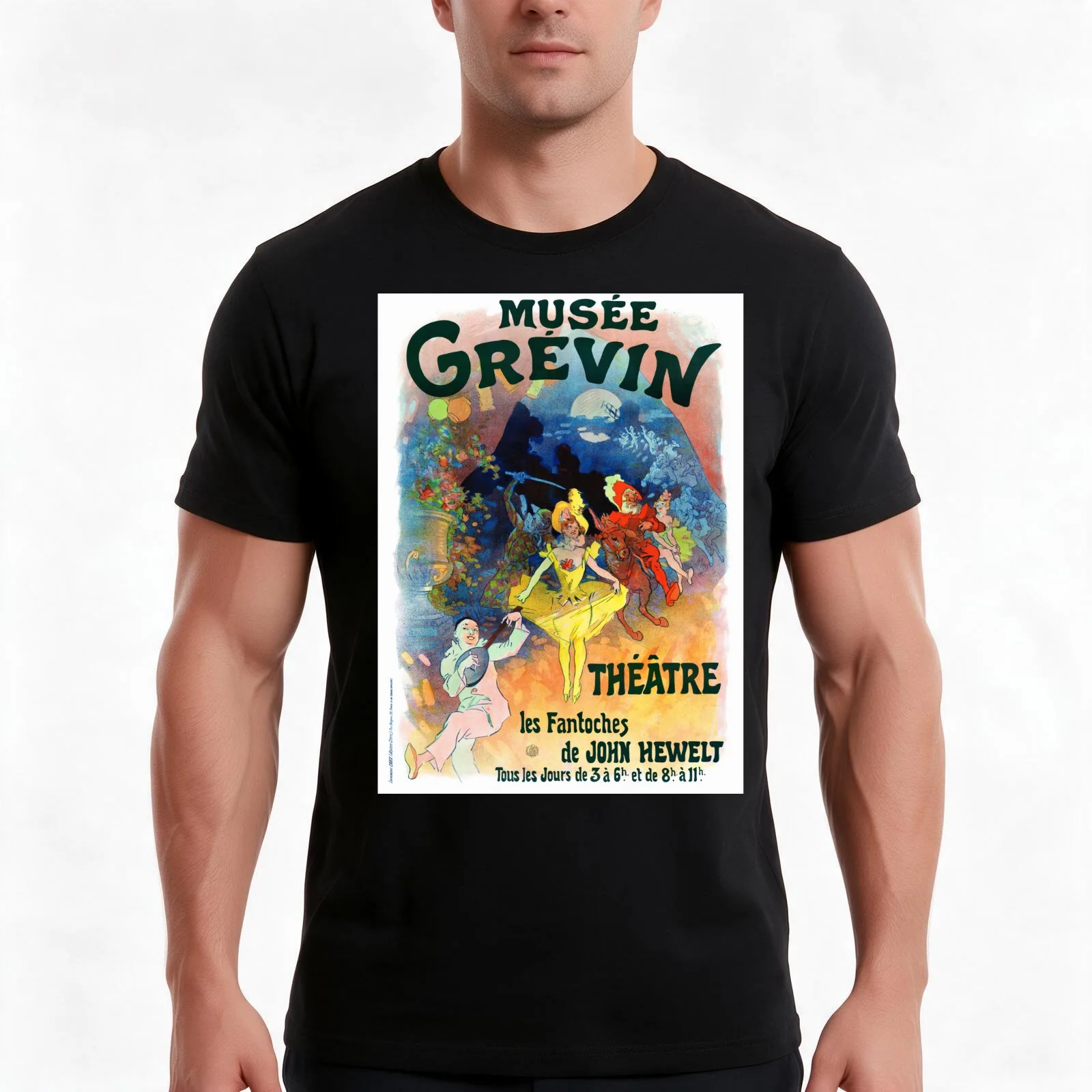 France Vintage Advertising Poster Restored T-Shirt, Summer Casual Cotton Tee, Oversized Streetwear Tops, Vintage Graphic Print