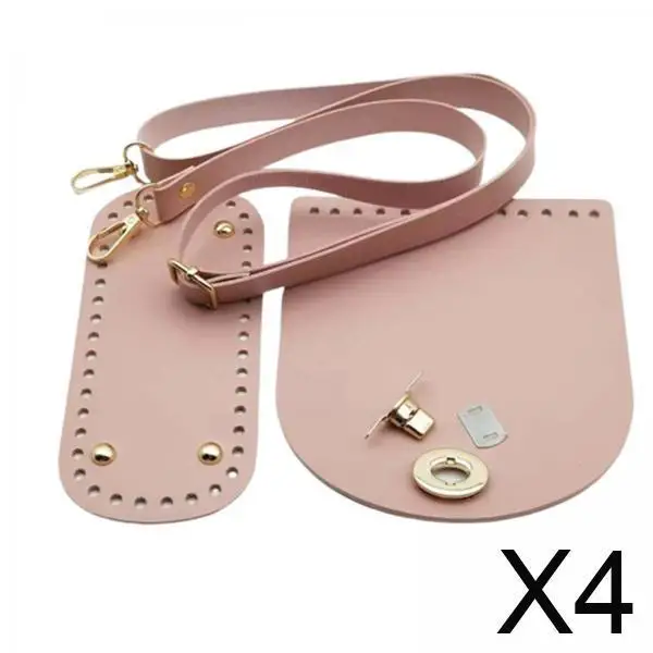 

4x Crochet Bag Bottom Base DIY Bag Making Set for Tote Purse Crossbody Bag Handmade
