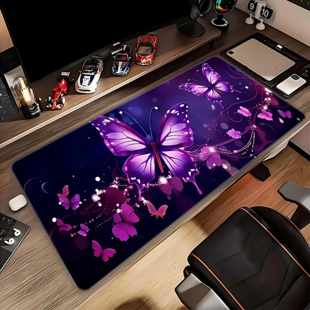 Purple Butterfly HighDefinition Mouse Pad,with antislip and durable rubber material alfombrillas para escritorio tapis de souris