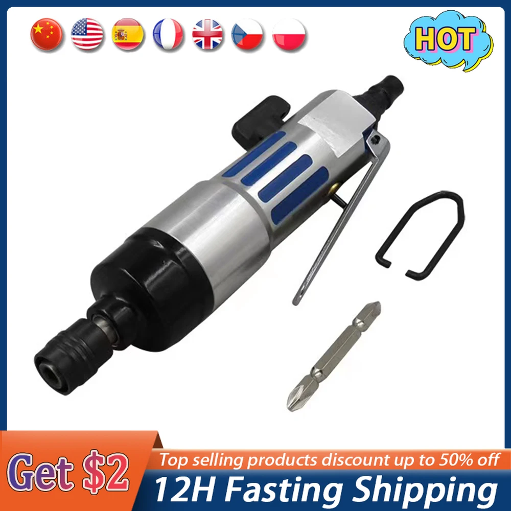 

KP-8141 1/4" Pneumatic Air Screwdriver Straight Hand Tools Industrial 9000rpm Reversible Screw Driver Tools Drywall Tools