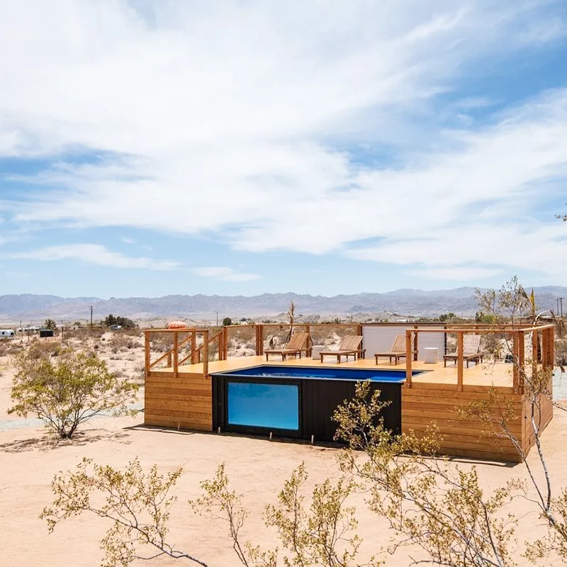 Maßgeschneiderter kleiner Versandbehälter für Schwimmbäder, kommerzielles Fiberglas-FRP mit strapazierfähigem PVC-Material für den Einsatz im Hinterhof im Freien