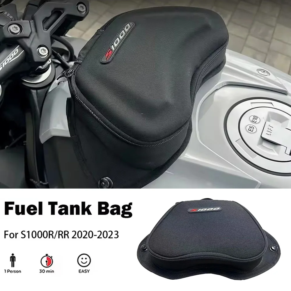 For BMW S1000RR S1000R Fuel Tank Bag S1000 RR S1000 R 2020-2023 New Motorcycle Luggage Storage Toolkit Waterproof Bag Black Kit