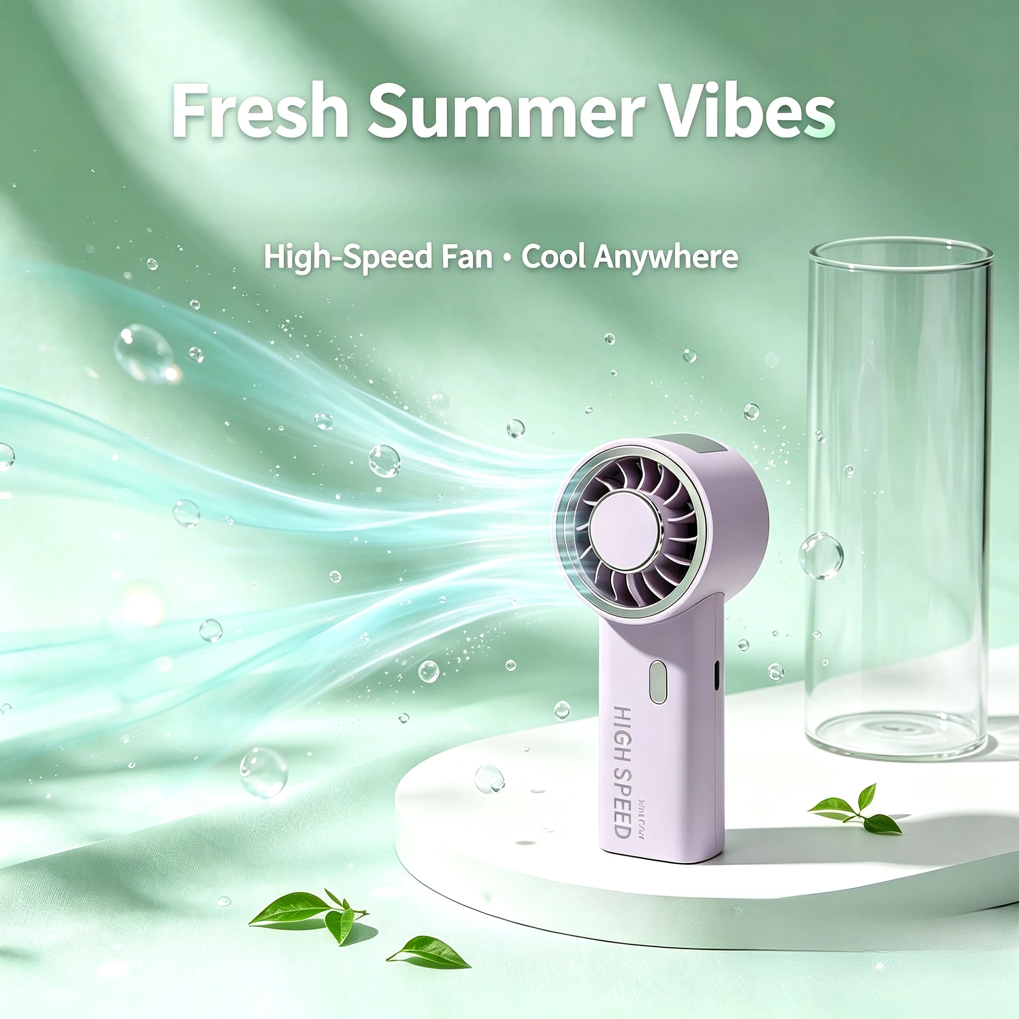 New Ultralight Mini Size Handheld Fan Portable Fan Air Cooler Pocket Fan Rechargeable for Travelling Shopping