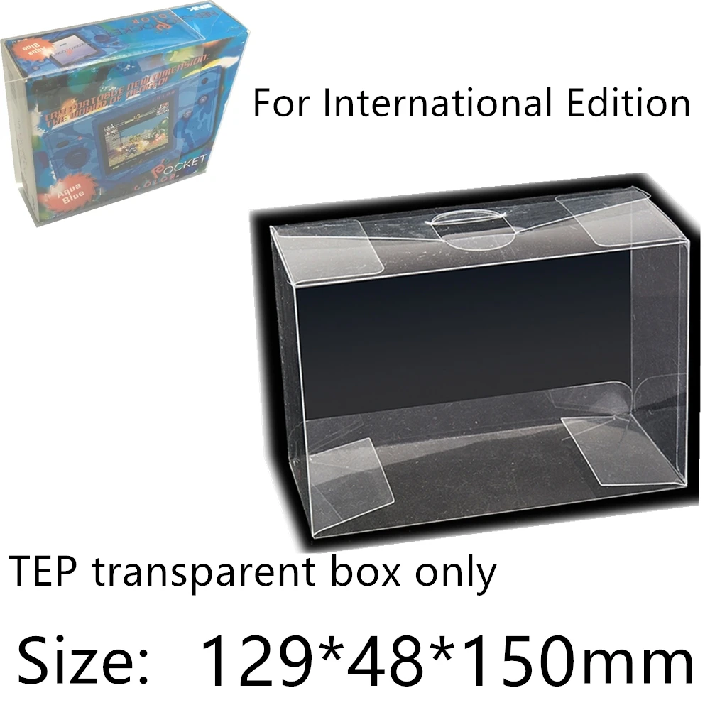 Collection Display Box For NGPC/SNK Neo Geo Pocket Color Game Storage Transparent Boxes TEP Shell Clear Collect Case