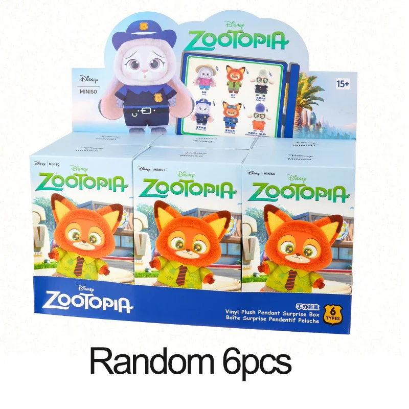 صندوق أعمى من الفينيل من Disney Zootopia - ألعاب قلادة على شكل شخصية كرتونية لطيفة من القطيفة، هدية عصرية لمفاجأة غامضة لمحبي 2026 #3
