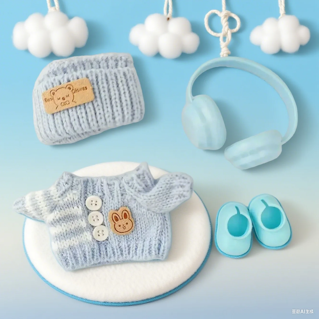 

Одежда для 17 см, дизайнерские аксессуары для Labubu, подходит для V1 V2 V3, подвески Labubu, милый модный подарок на день рождения