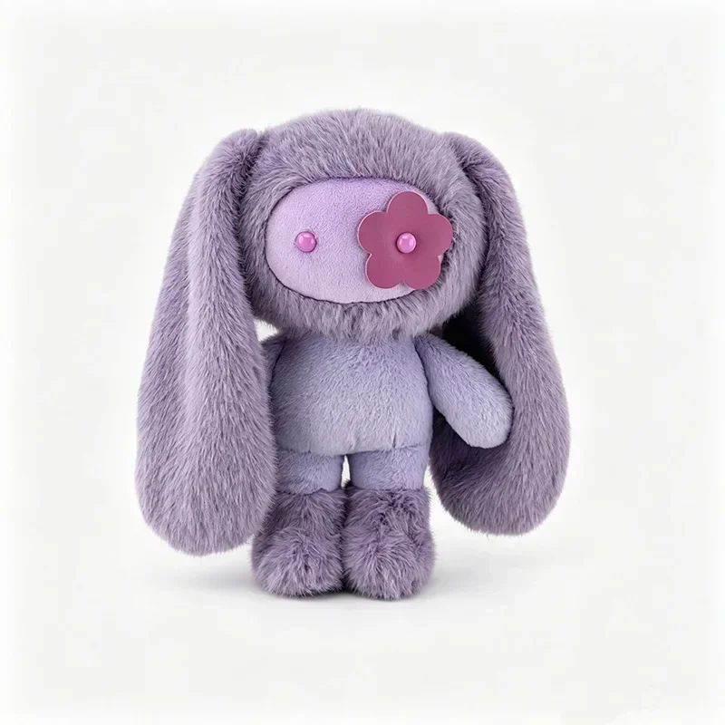 Niedlicher Juju-Kaninchen-Plüsch-Schlüsselanhänger, Blumenauge-Häschen, Stoffpuppe, Kawaii Langohren-Tierchen, Taschenanhänger, Autoschlüsselanhänger, Spielzeug, Geschenk für Mädchen – Detail 10