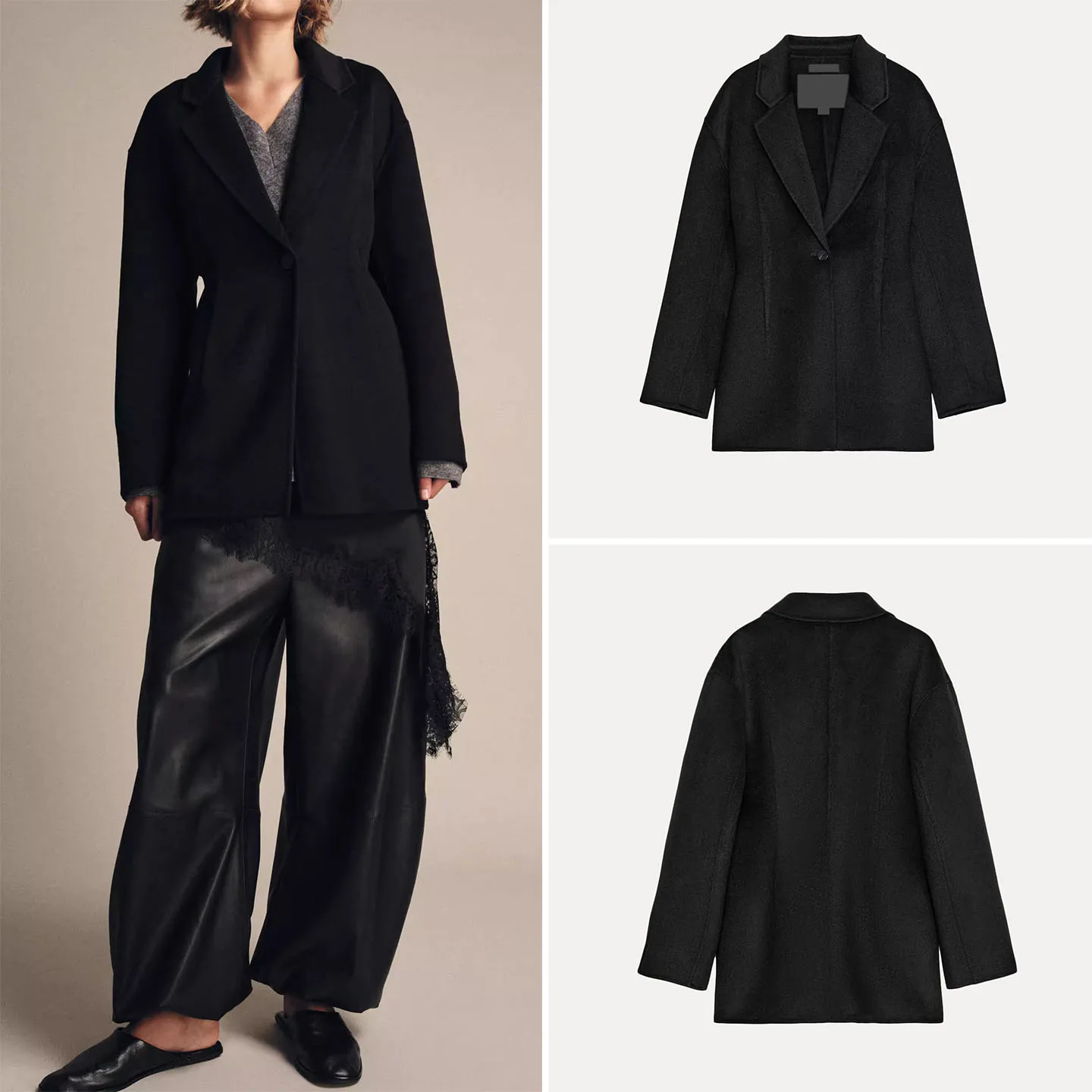 

Faionable Long Sve Slim Fit Suit Jacet для женщин Ele Sle Winter 2025 Z Брендовая повседневная одежда без разреза Ba