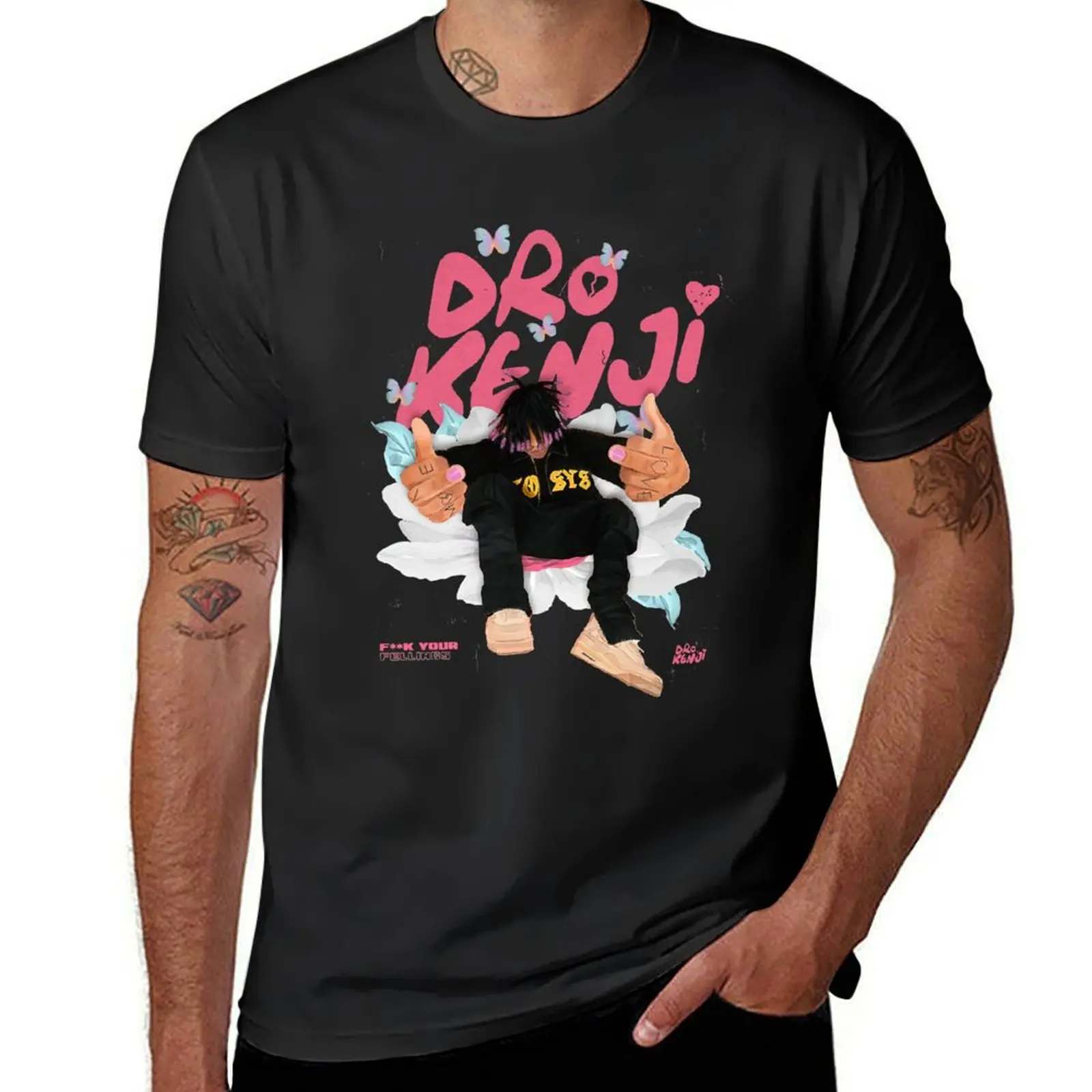 Dro Kenji Merch T-Shirt blanks plus size tops heavyweights t shirt for men