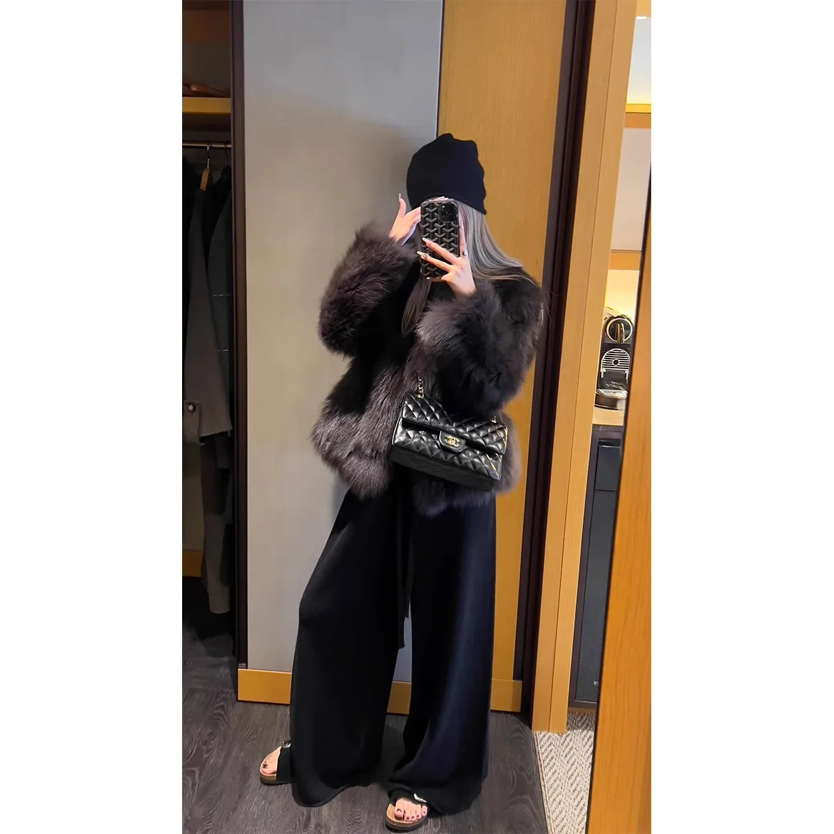 여성 캐주얼 가디건 루즈 아우터웨어 오피스 레이디 퍼리 겨울 스트리트웨어 인조 모피 코트 따뜻한 솔리드 두꺼운 긴 소매 재킷