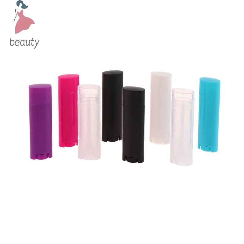 1 pz vuoto bottiglia riutilizzabile contenitori deodoranti cosmetici 4.5g plastica fai da te rossetto balsamo per le labbra tubi portatili per i viaggi