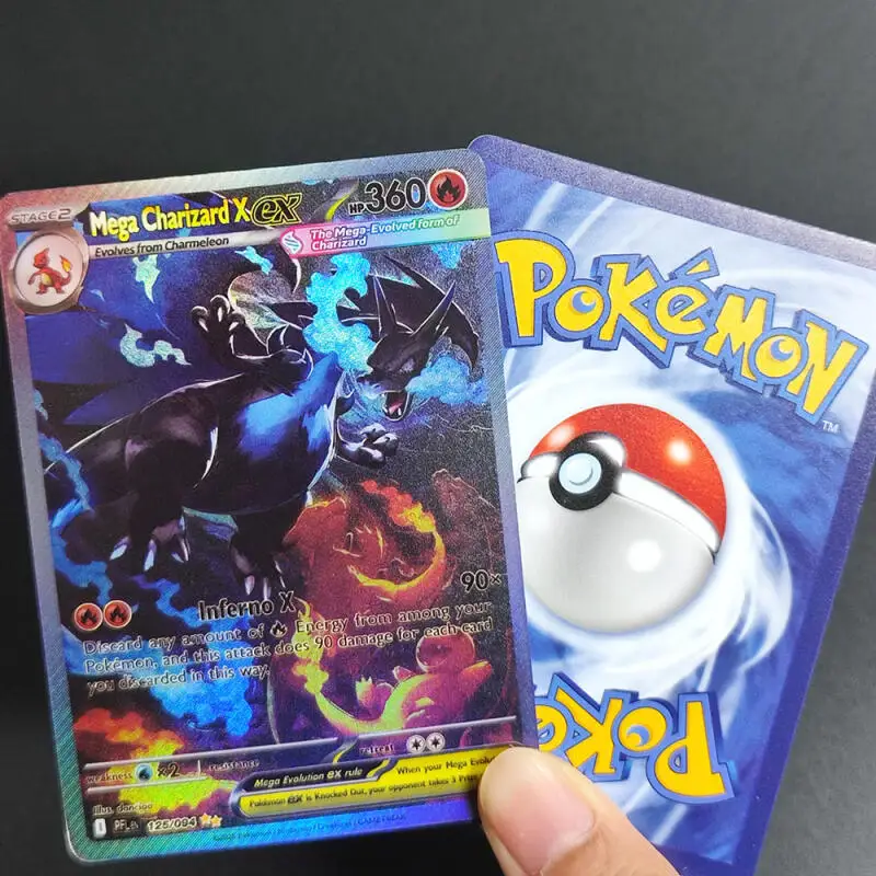 Diy PKM Card Mega Gengar Ex Charizard Umbreon Greninja Mew Giratina Flash English Game Cards