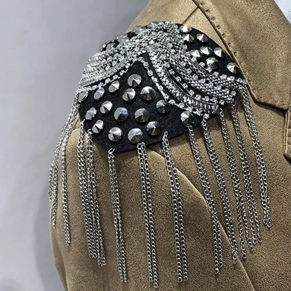 Shoulder Epaulet Beautiful Men Ladies Shoulder Epaulette Brooch Lightweight Shoulder Badge Business Suit Accessories