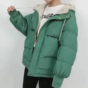 Pocket Parkas Padding Long Sleeve Thick In Outerwears Hooded Women's Jacket Winter Korean Warm Female Puffer Coat