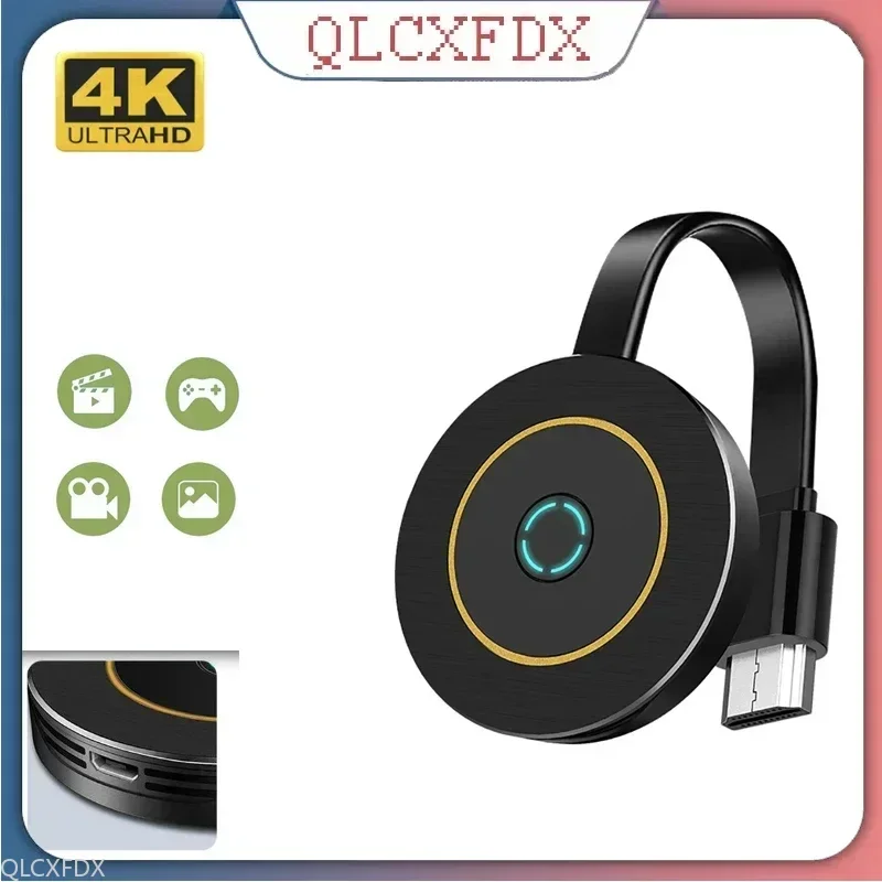 G10 Compatible con HDMI para teléfono móvil AnyCast 4K 2,4G pantalla inalámbrica WiFi Dongle TV Stick Miracast accesorios de películas para el hogar