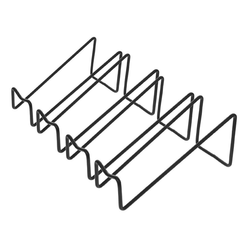 

4pcs Rack Black Plate Stand Iron Material Multifunctional Design countertop racks organizer liquors bottle holder