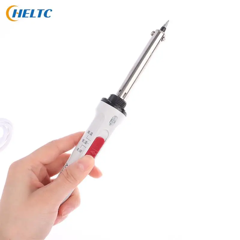 Rubber Handle 60/100W Electric Soldering Iron Double Temperature Control With Switch Welding Pen  Temperature Welding Tool