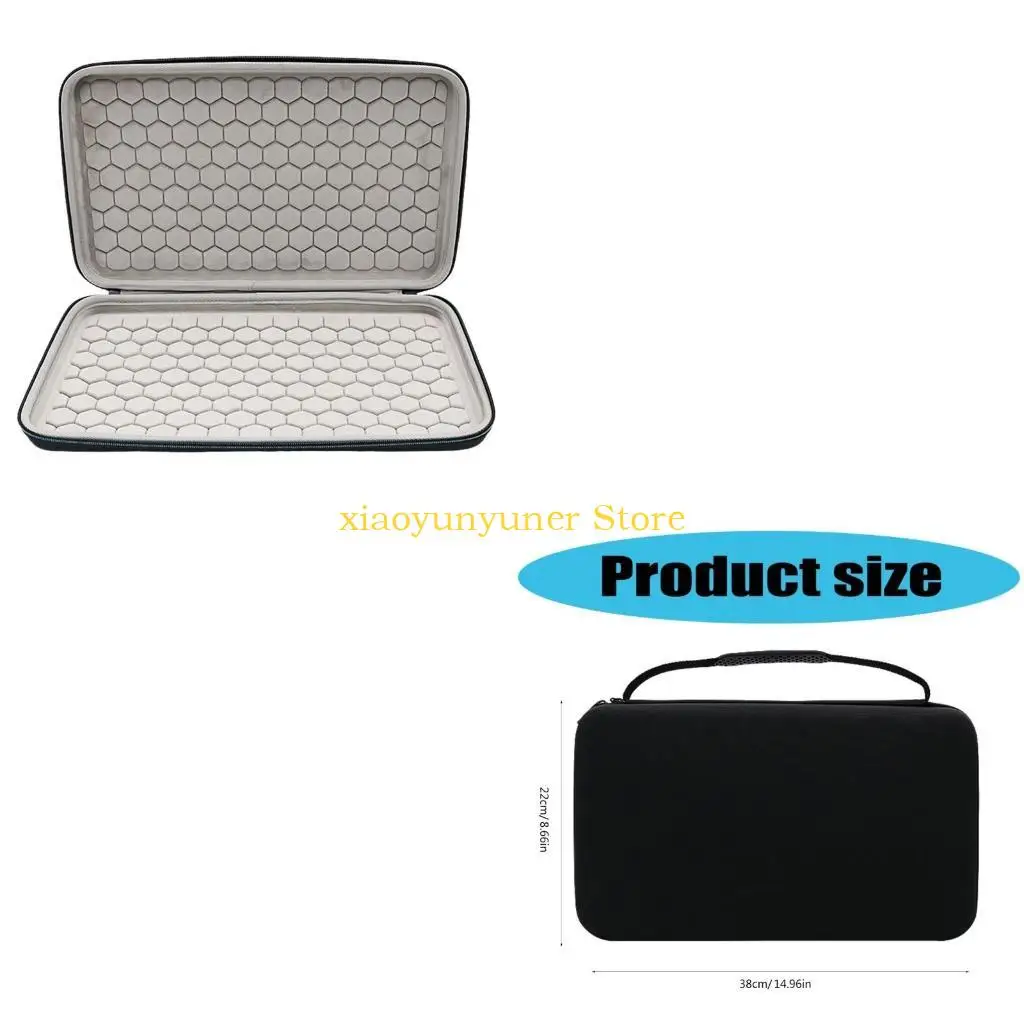 

P9JB Portable Keyboard Case Shockproof Waterproof Dustproof Keyboard Storage Case for Bluetooth-compatible Wireless Keyboard