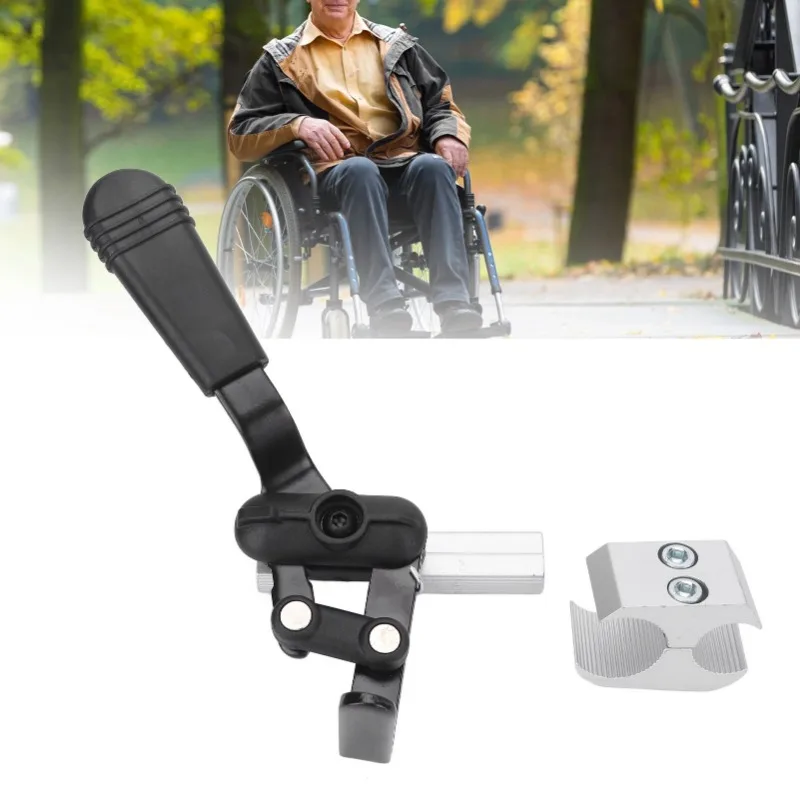 Electric Wheelchair Brakes Aluminium Alloy Handle High Sensitivity Elderly Wheelchairs Replacement Accessory Anti-slip Design