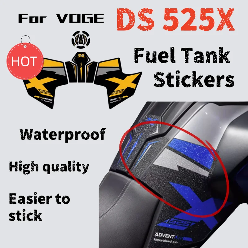 

Для VOGE DS525X противоскользящая наклейка на топливный бак, версия wilderness, наклейка «рыбья кость», резиновая наклейка, защитная пленка