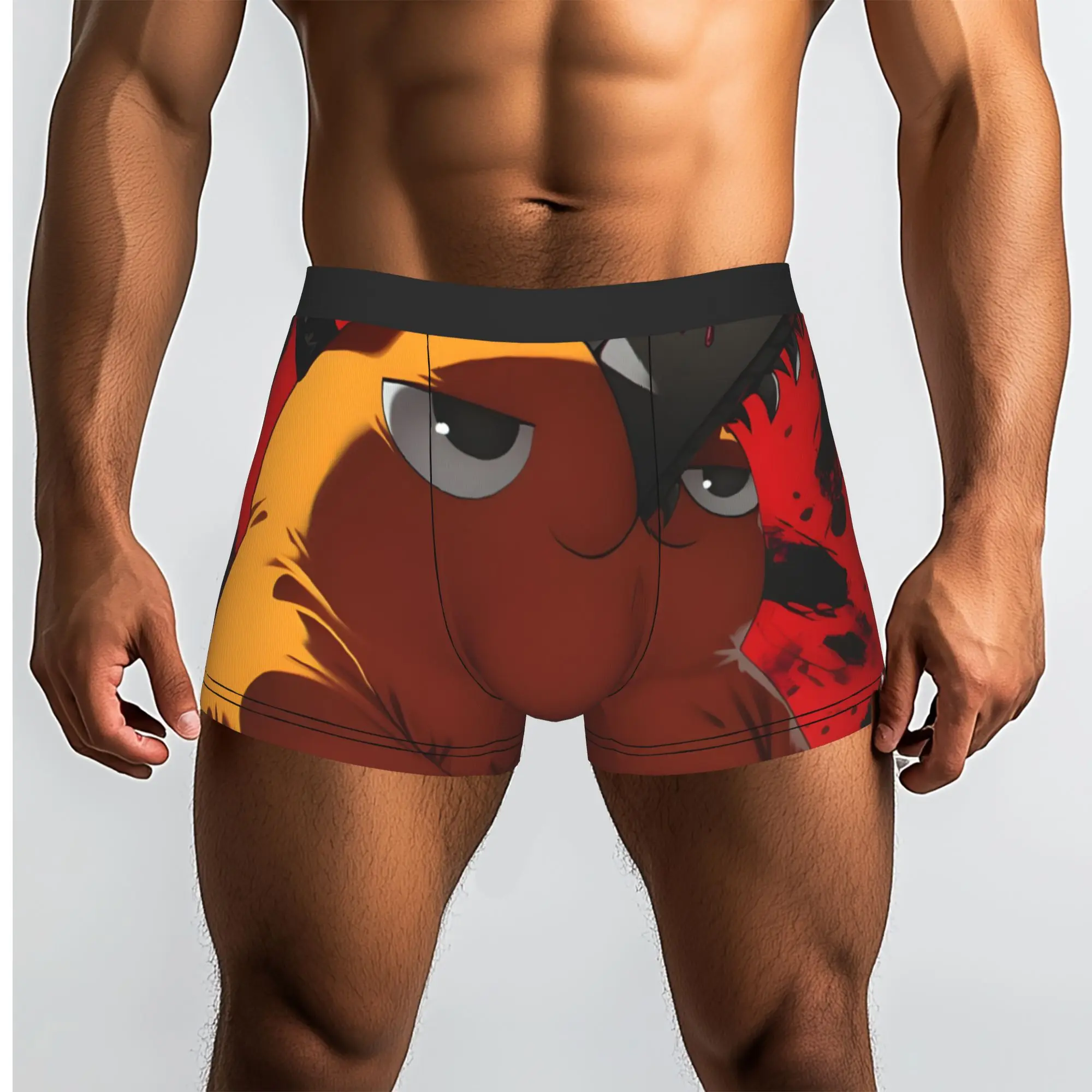 1piece Devils Chains CHAINSAW MAN Underpants Breathbale Panties Man Underwear Ventilate Shorts