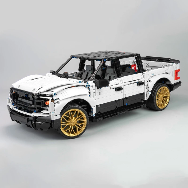 Custom 78624 White Technical Super Pickup Truck Compatible 42115 Model Building Blocks Bricks Puzzle Toys Christmas Gift For Kid