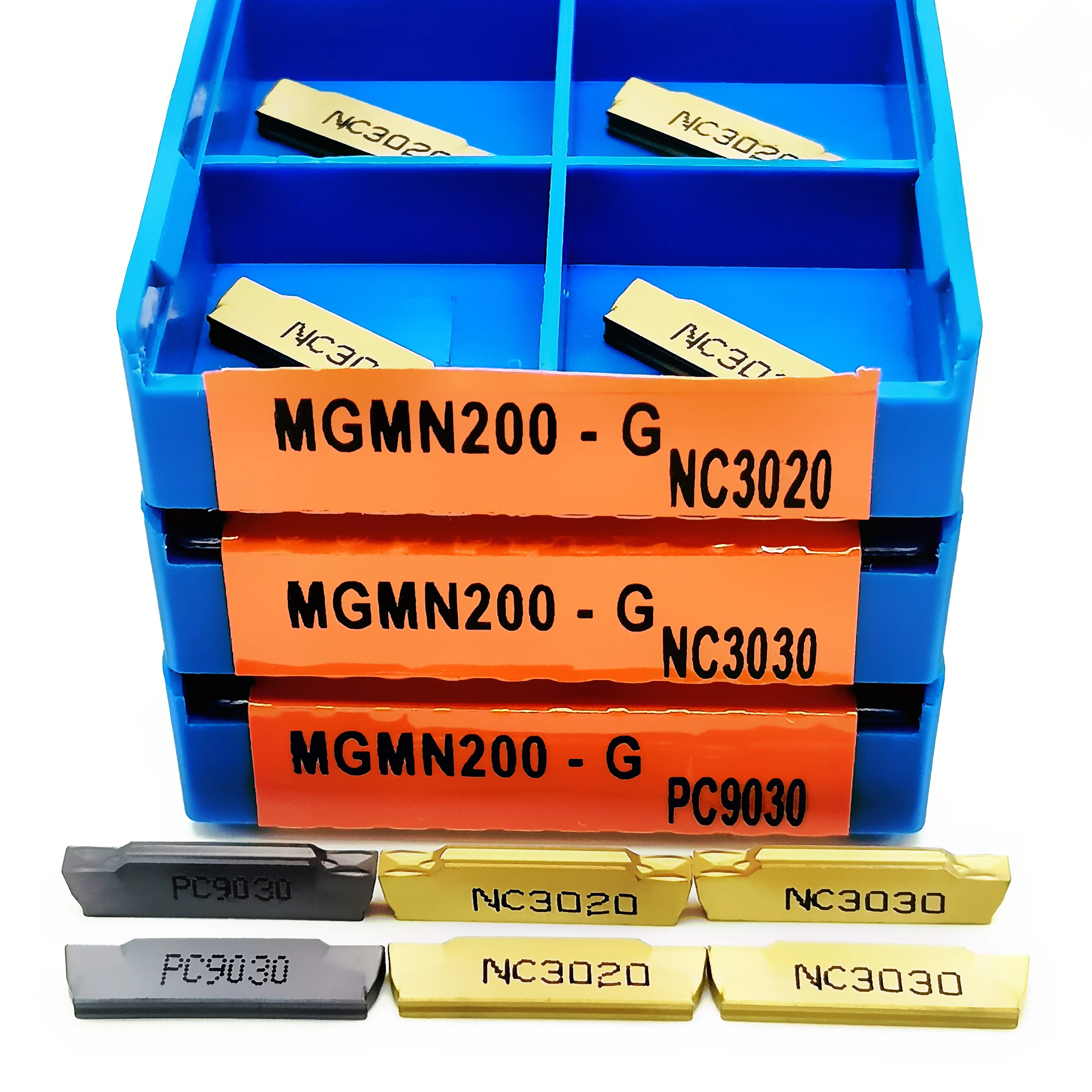 Premium quality MGMN200 G NC3020 3030 PC9030 original grooving carbide inserts Parting and grooving tools