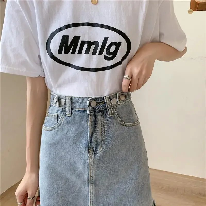 

Skirts Womens Golden Outdoor Overlap Comfortable Chains Cut Causal Thickened Minimalism Stain Newly Full European Placket 2025