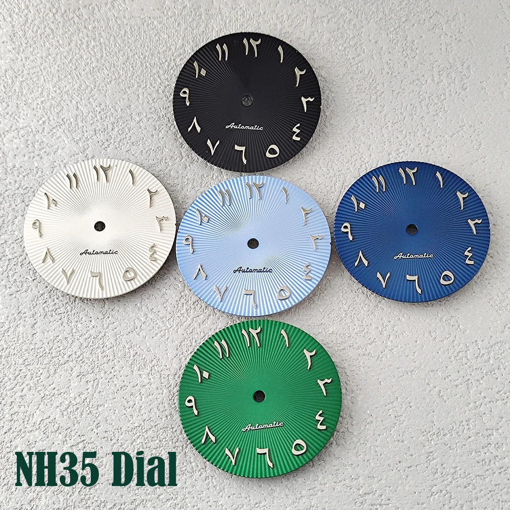 

NH35 dial 28.5mm Arabic dial radial pattern dial suitable for NH35/NH36 movement watch accessories watch repair tools