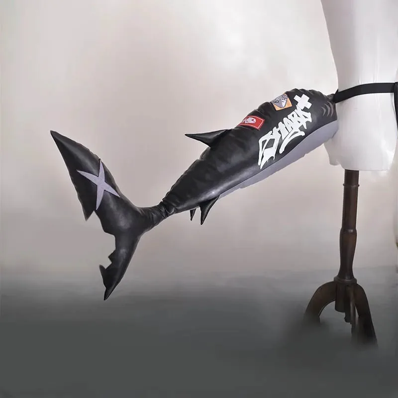 Gra Zenless Zone Zero Ellen Joe Strój pokojówki Cosplay 102cm Skórzany ogon rekina Rekwizyt na Halloween dla kobiet Akcesorium do odgrywania ról ty'4