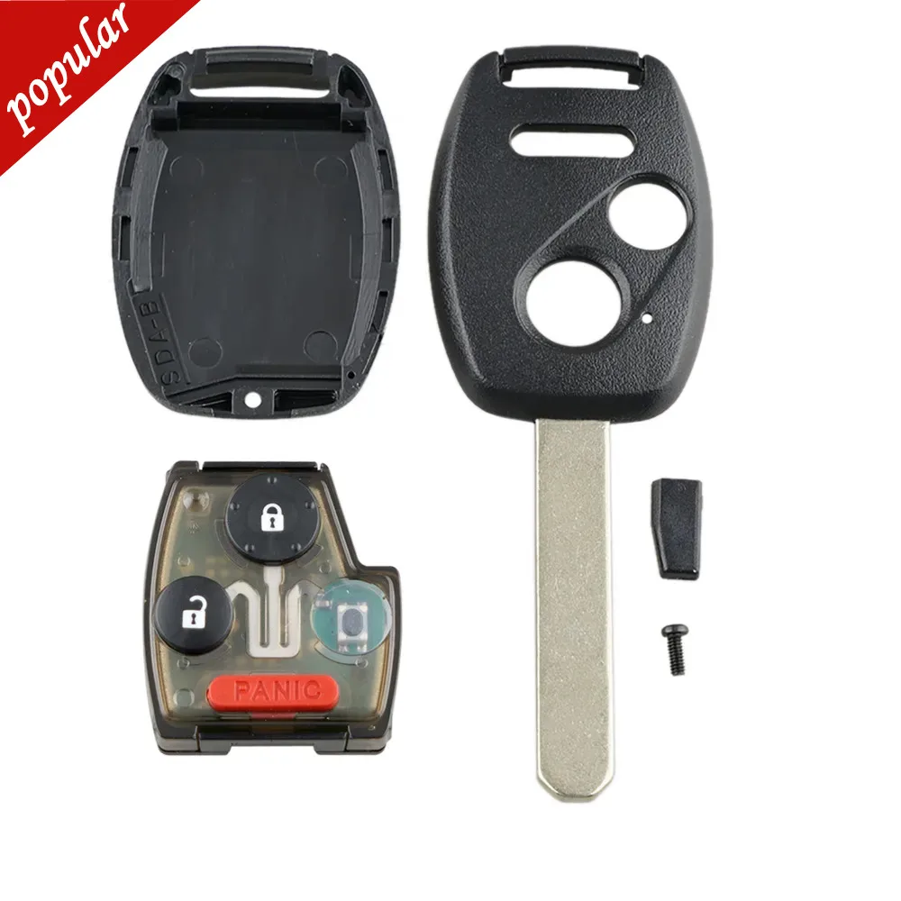 

J55 car key 3 key + ID46 chip 313.8 frequency Replacement Remote Key Fob forHonda Odyssey Ridgeline Fit oucg8d-380h-a