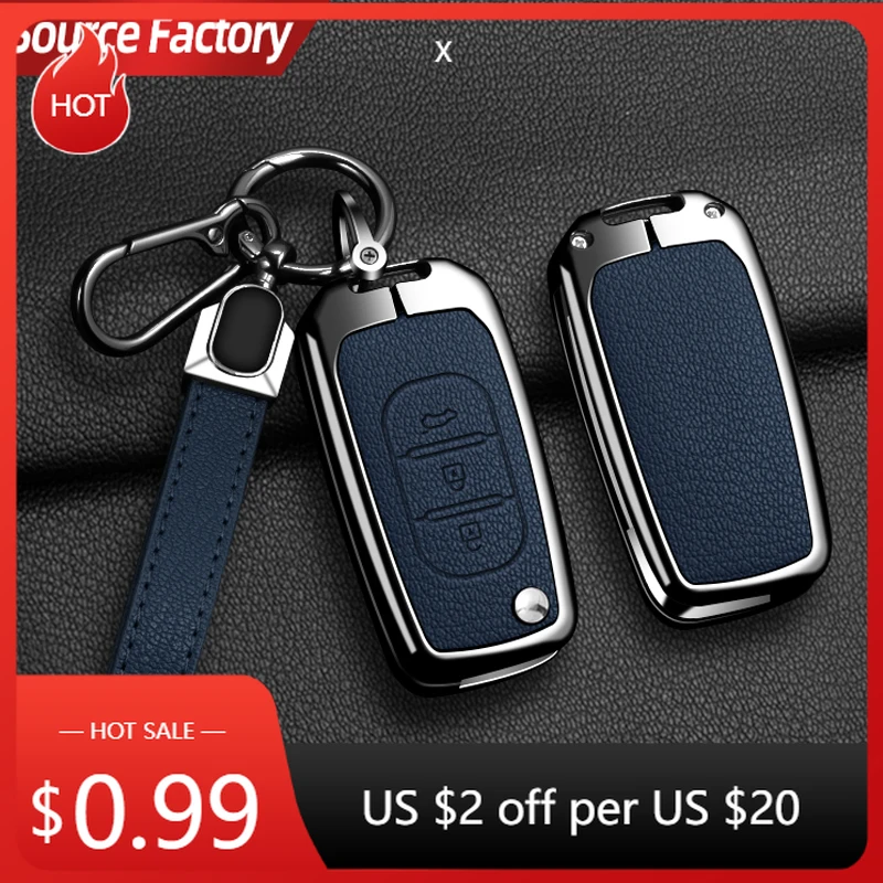 

Car Stickers Zinc Alloy Car Flip Key Case Shell For Renault Kadjar Captur Megane Sandero Stepway Logan Clio 5 2022 Arkana 2