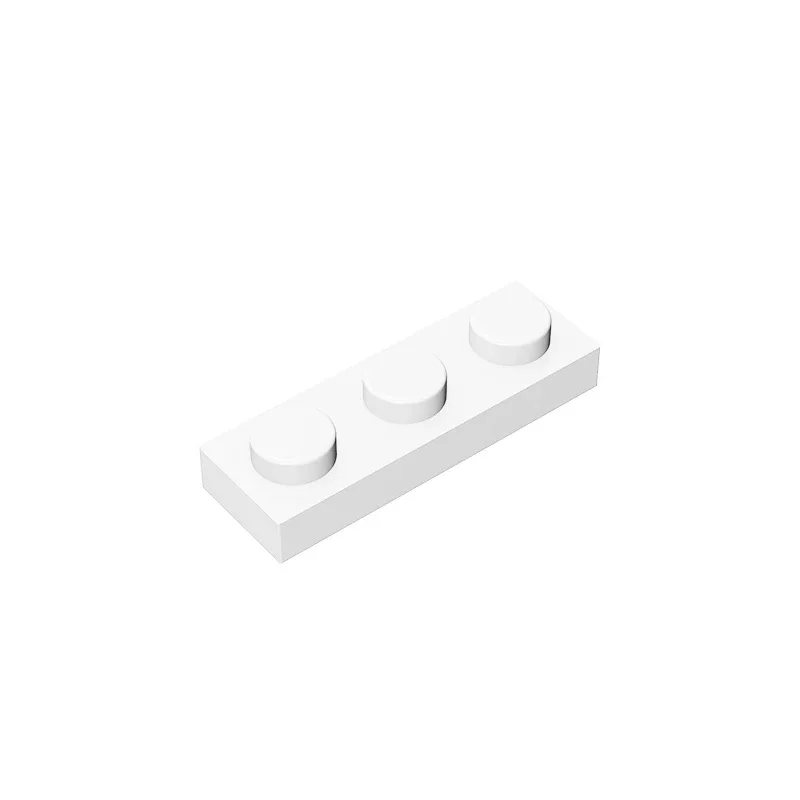 Gobricks GDS-503 Plate 1 x 3 compatible with lego 3623 pieces of children\'s DIY building block Particles Plate DIY